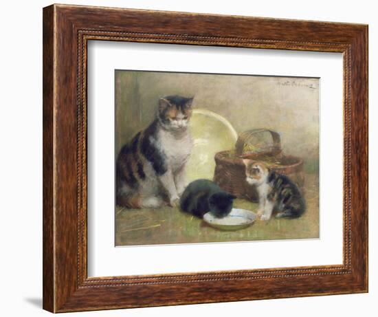 Cat and Kittens, 1889-Walter Frederick Osborne-Framed Premium Giclee Print