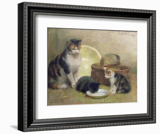 Cat and Kittens, 1889-Walter Frederick Osborne-Framed Premium Giclee Print