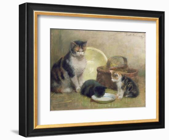 Cat and Kittens, 1889-Walter Frederick Osborne-Framed Premium Giclee Print