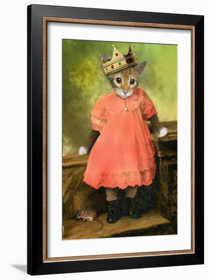 Cat and Mouse 2-J Hovenstine Studios-Framed Giclee Print