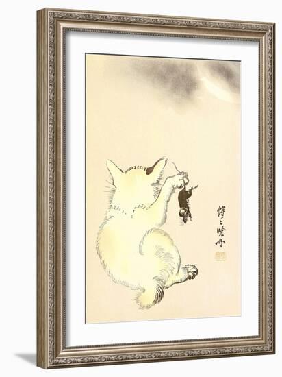 Cat and Mouse-Kyosai Kawanabe-Framed Giclee Print