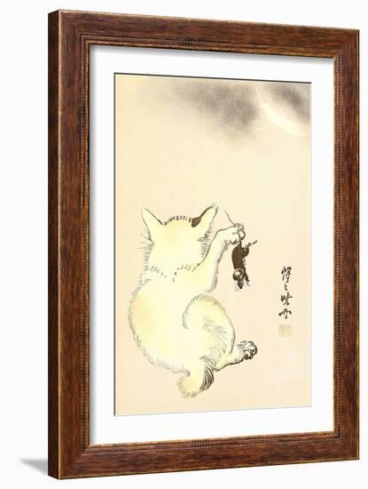 Cat and Mouse-Kyosai Kawanabe-Framed Giclee Print