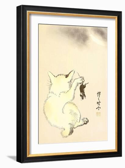 Cat and Mouse-Kyosai Kawanabe-Framed Giclee Print