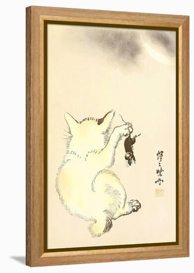 Cat and Mouse-Kyosai Kawanabe-Framed Premier Image Canvas