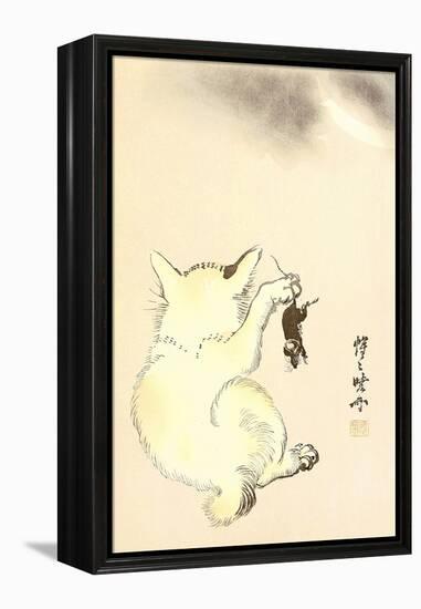 Cat and Mouse-Kyosai Kawanabe-Framed Premier Image Canvas