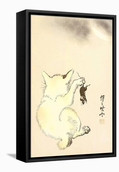 Cat and Mouse-Kyosai Kawanabe-Framed Premier Image Canvas