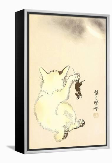 Cat and Mouse-Kyosai Kawanabe-Framed Premier Image Canvas