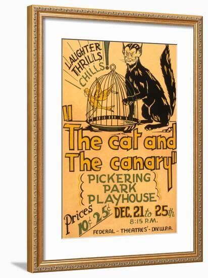Cat and the Canary-null-Framed Art Print