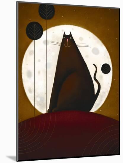 Cat and the Moon I-Jo Parry-Mounted Art Print