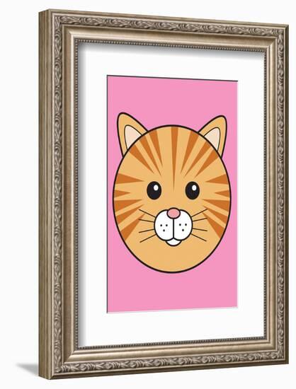 Cat - Animaru Cartoon Animal Print-Animaru-Framed Giclee Print