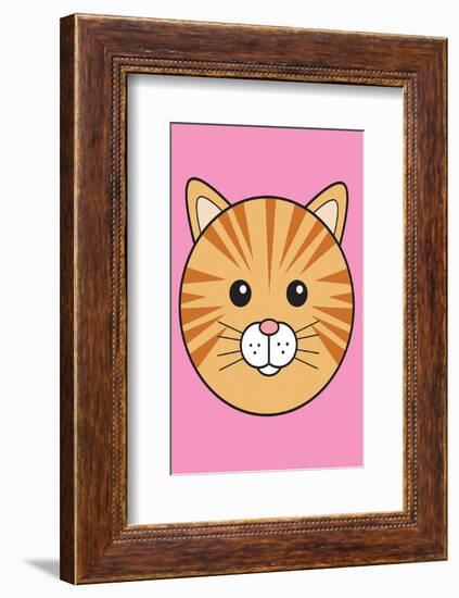 Cat - Animaru Cartoon Animal Print-Animaru-Framed Giclee Print