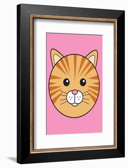 Cat - Animaru Cartoon Animal Print-Animaru-Framed Giclee Print