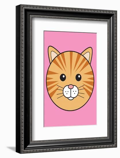 Cat - Animaru Cartoon Animal Print-Animaru-Framed Giclee Print