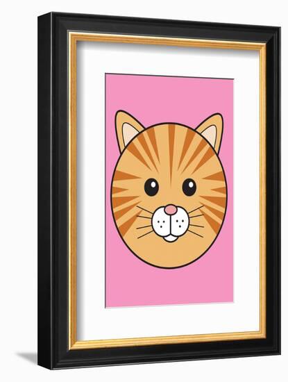 Cat - Animaru Cartoon Animal Print-Animaru-Framed Giclee Print