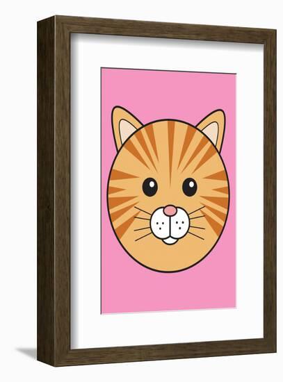 Cat - Animaru Cartoon Animal Print-Animaru-Framed Giclee Print