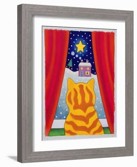 Cat at the Window-Cathy Baxter-Framed Giclee Print