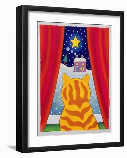 Cat at the Window-Cathy Baxter-Framed Giclee Print