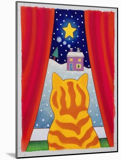 Cat at the Window-Cathy Baxter-Mounted Giclee Print