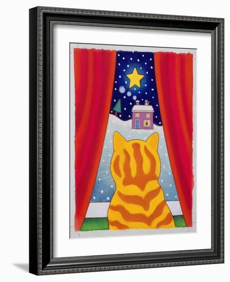 Cat at the Window-Cathy Baxter-Framed Giclee Print