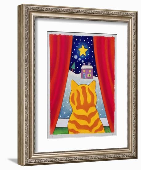 Cat at the Window-Cathy Baxter-Framed Giclee Print