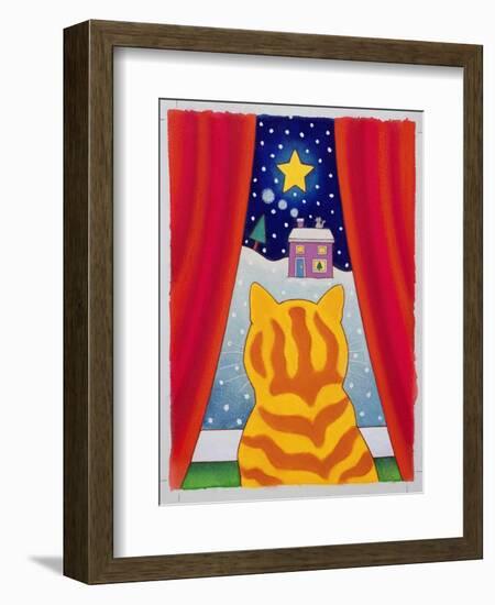 Cat at the Window-Cathy Baxter-Framed Giclee Print