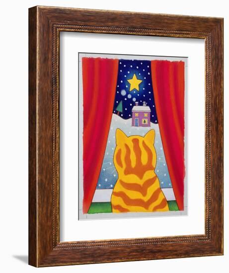 Cat at the Window-Cathy Baxter-Framed Giclee Print