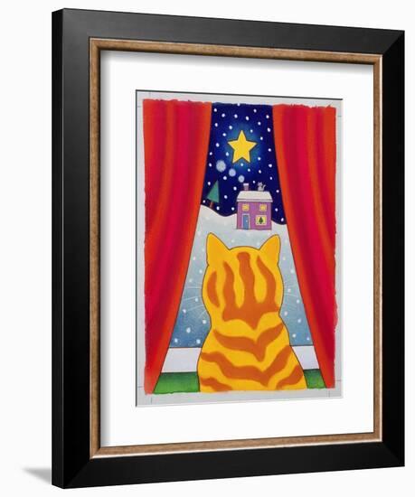 Cat at the Window-Cathy Baxter-Framed Giclee Print