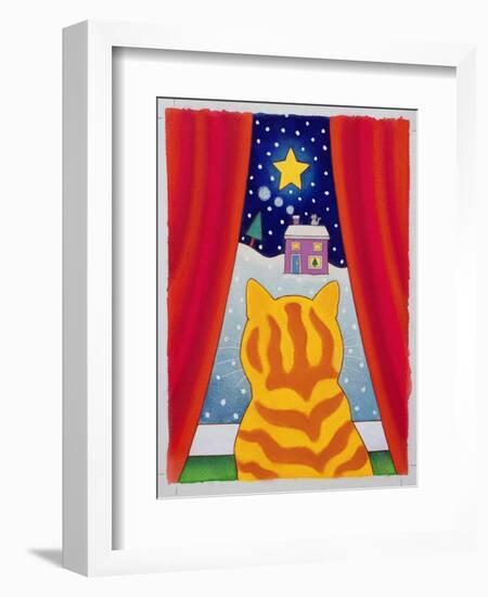 Cat at the Window-Cathy Baxter-Framed Giclee Print