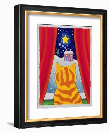 Cat at the Window-Cathy Baxter-Framed Giclee Print