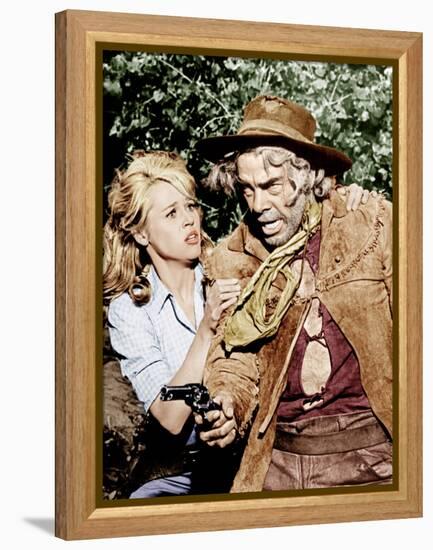 Cat Ballou, Jane Fonda, Lee Marvin, 1965-null-Framed Stretched Canvas