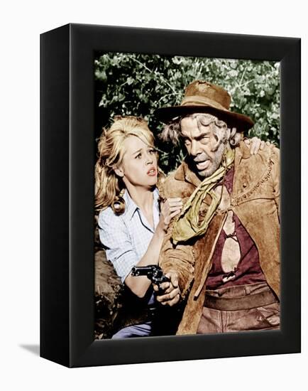 Cat Ballou, Jane Fonda, Lee Marvin, 1965-null-Framed Stretched Canvas