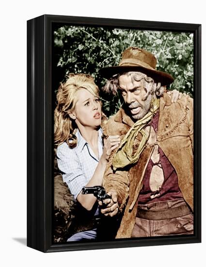 Cat Ballou, Jane Fonda, Lee Marvin, 1965-null-Framed Stretched Canvas