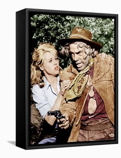 Cat Ballou, Jane Fonda, Lee Marvin, 1965-null-Framed Stretched Canvas