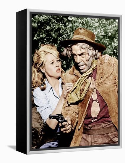 Cat Ballou, Jane Fonda, Lee Marvin, 1965-null-Framed Stretched Canvas