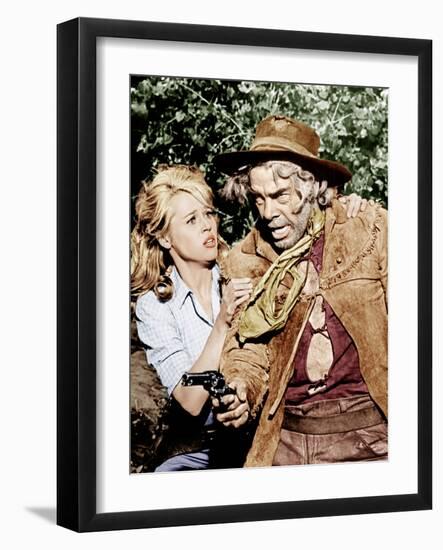 Cat Ballou, Jane Fonda, Lee Marvin, 1965-null-Framed Photo