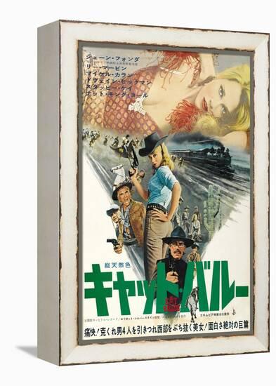 Cat Ballou, Japanese Movie Poster, 1965-null-Framed Stretched Canvas