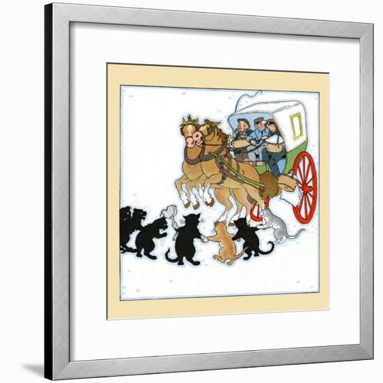 Cat Bandits-Maud & Miska Petersham-Framed Art Print