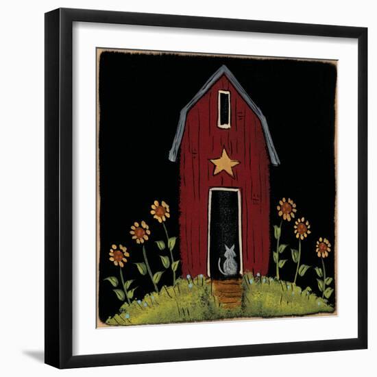 Cat Barn-Lisa Hilliker-Framed Art Print