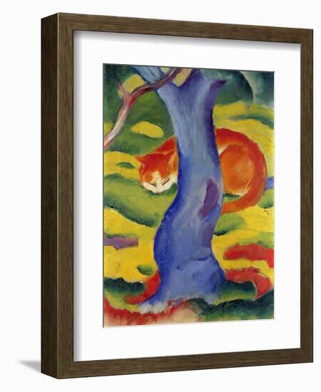 Cat Behind a Tree, 1910/11-Franz Marc-Framed Giclee Print