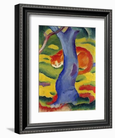 Cat Behind a Tree, 1910/11-Franz Marc-Framed Giclee Print