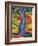 Cat Behind a Tree, 1910/11-Franz Marc-Framed Giclee Print