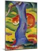 Cat Behind a Tree, 1910/11-Franz Marc-Mounted Giclee Print