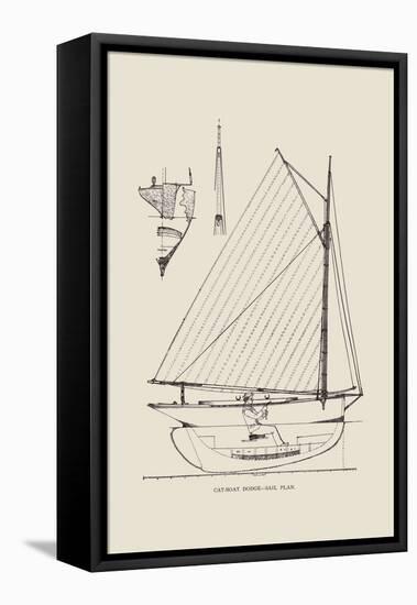 Cat-Boat Dodge-Charles P. Kunhardt-Framed Stretched Canvas