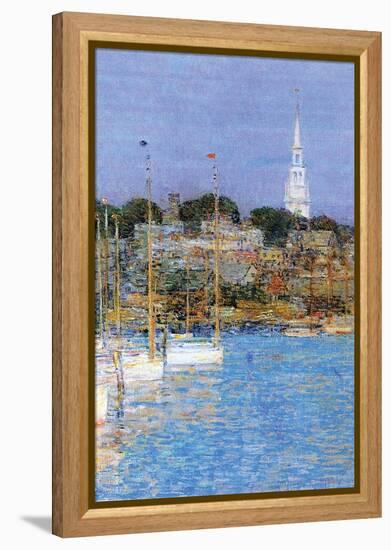 Cat Boats, Newport-Childe Hassam-Framed Stretched Canvas