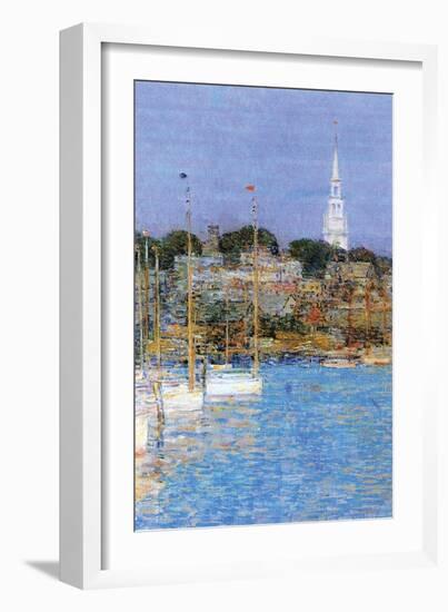 Cat Boats, Newport-Childe Hassam-Framed Premium Giclee Print