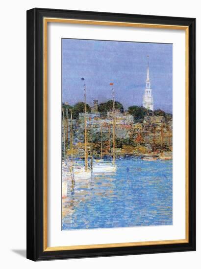 Cat Boats, Newport-Childe Hassam-Framed Premium Giclee Print