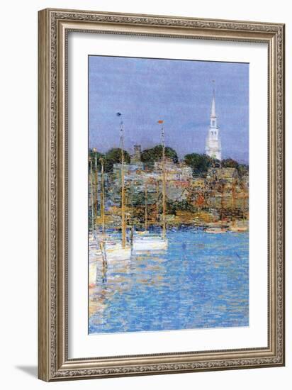 Cat Boats, Newport-Childe Hassam-Framed Art Print