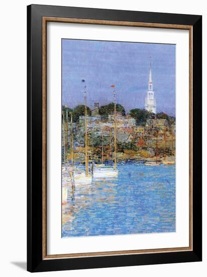 Cat Boats, Newport-Childe Hassam-Framed Art Print