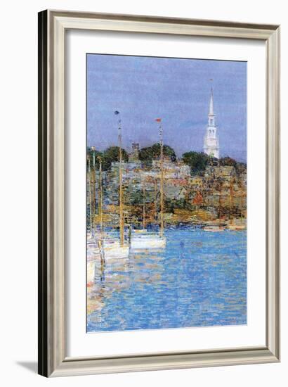 Cat Boats, Newport-Childe Hassam-Framed Art Print