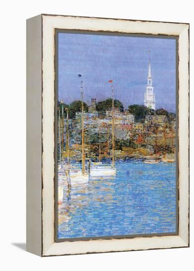 Cat Boats, Newport-Childe Hassam-Framed Stretched Canvas